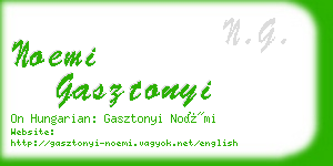 noemi gasztonyi business card